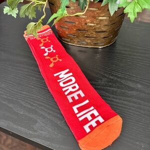 ORANGE THEORY Unisex Red & Orange Socks Fits 7-11 or Men’s Medoum